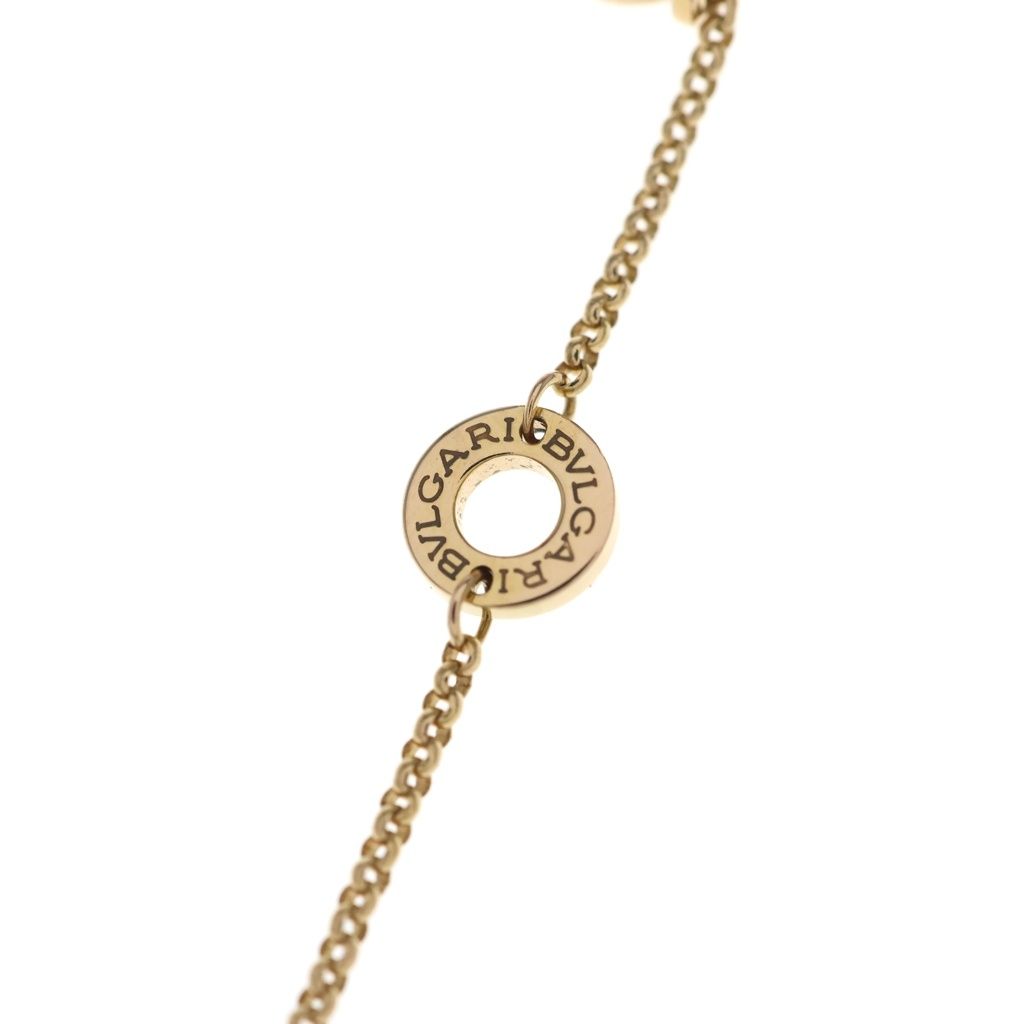 Bvlgari Necklace Pendant Chain Gold White Pearl — view 6
