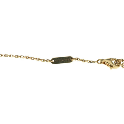Van Cleef & Arpels Vintage Alhambra Onyx Necklace Pendant Chain Gold Black YG — view 5