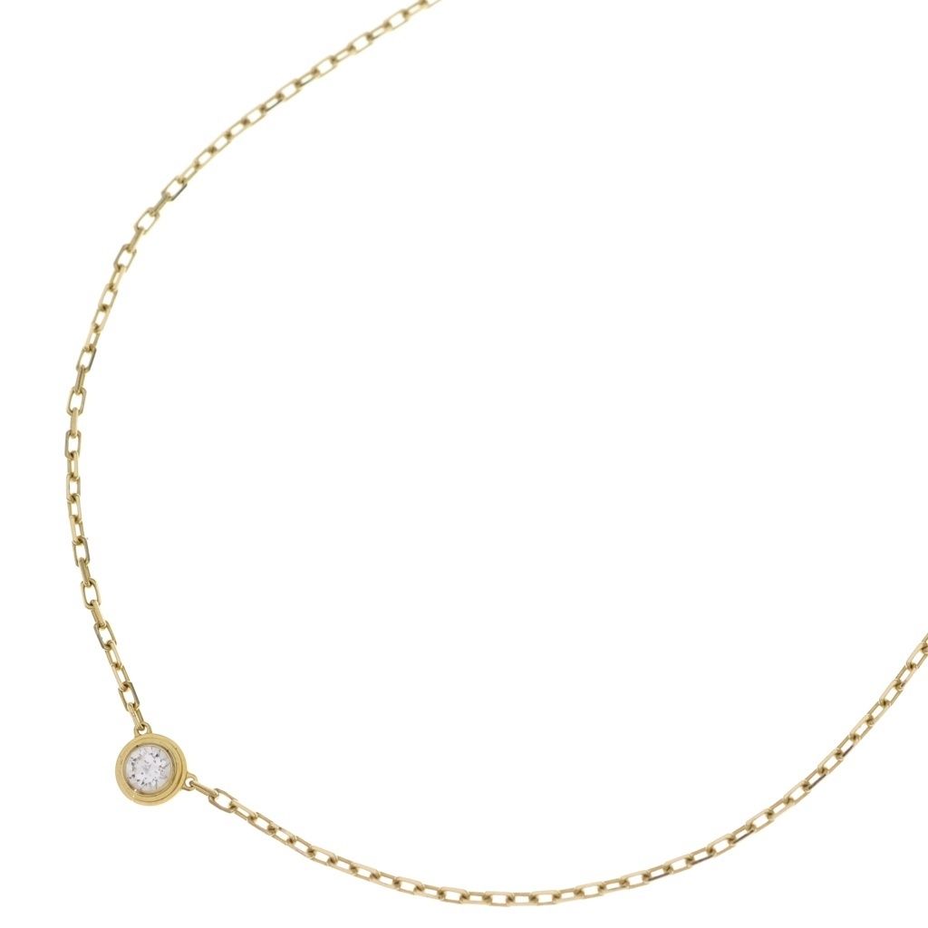 Cartier d'Amour SM Diamond Necklace Pendant Chain Gold