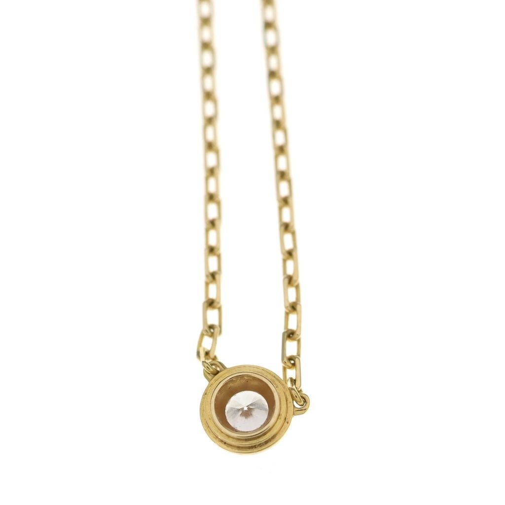 Cartier d'Amour SM Diamond Necklace Pendant Chain Gold — view 3