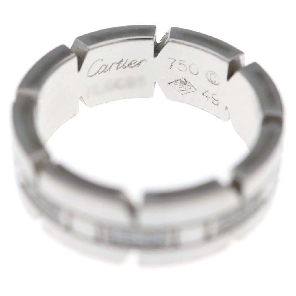 Cartier Tank Francaise Earrings White Gold 18k — view 4