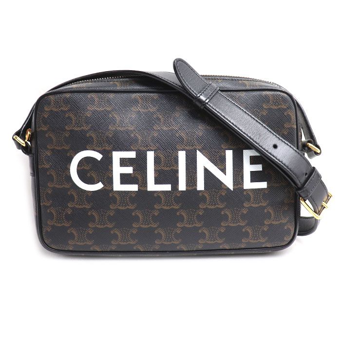 Celine Triomphe Shoulder Bag Black
