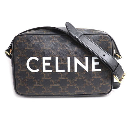 Celine Triomphe Shoulder Bag Black