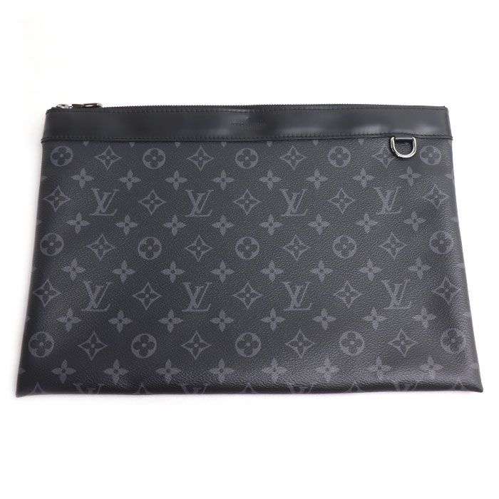 Louis Vuitton Pochette Discovery Clutch Monogram Eclipse Black