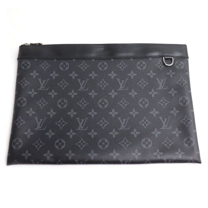 Louis Vuitton Pochette Discovery Clutch Monogram Eclipse Black
