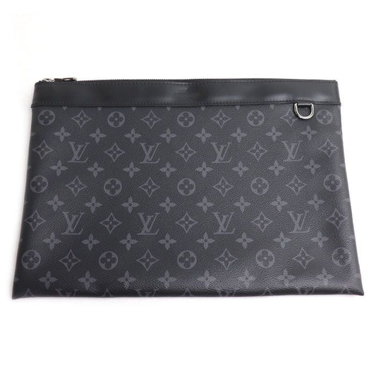 Louis Vuitton Pochette Discovery Clutch Monogram Eclipse Black
