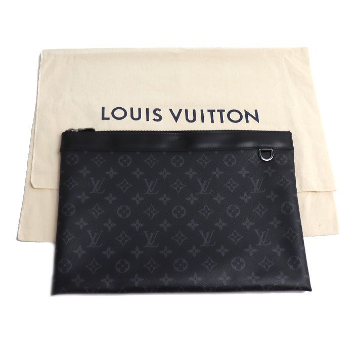 Louis Vuitton Pochette Discovery Clutch Monogram Eclipse Black — view 7