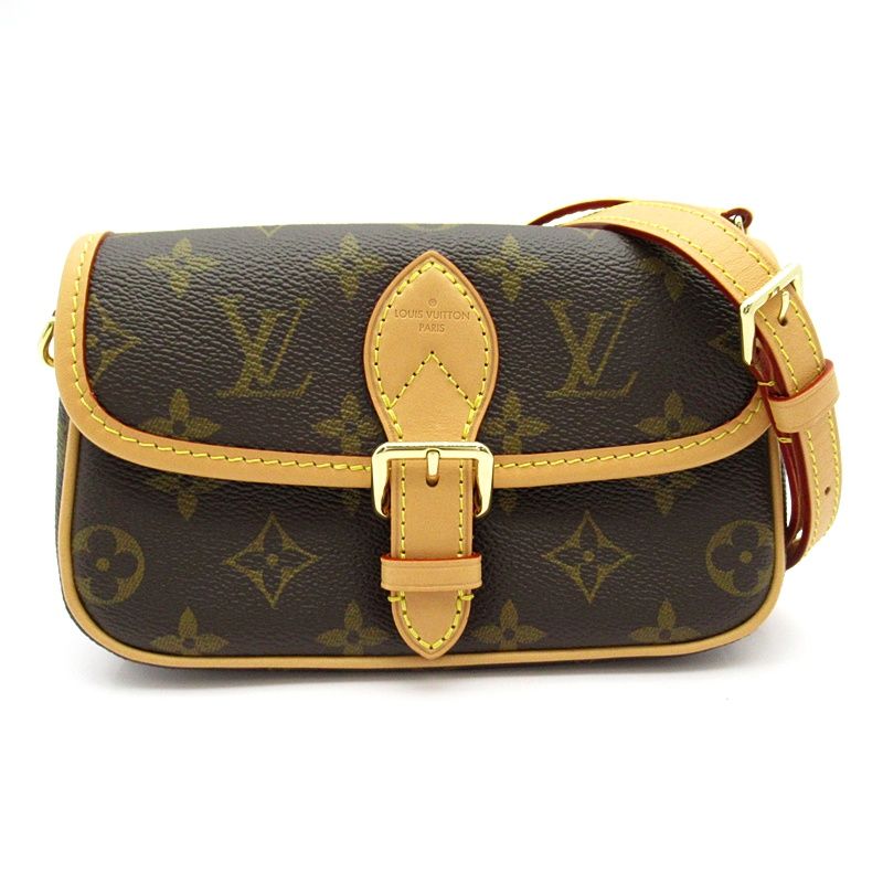 Louis Vuitton Nano Diane Monogram Shoulder Bag Brown