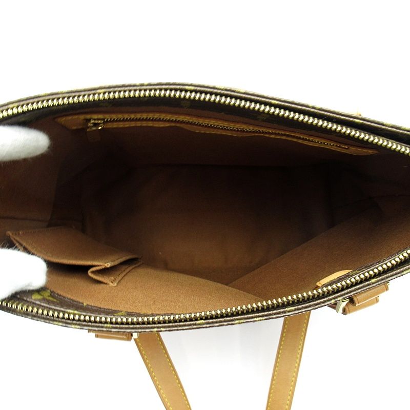 Louis Vuitton Cabas Piano Monogram Handbag Brown — view 7