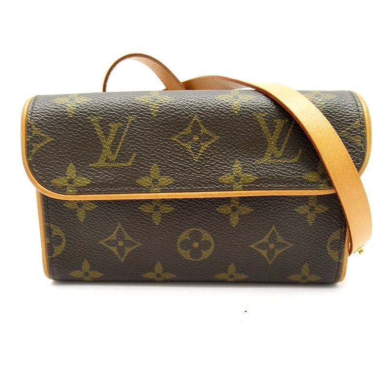 Louis Vuitton Pochette Florentine Monogram Shoulder Bag Brown