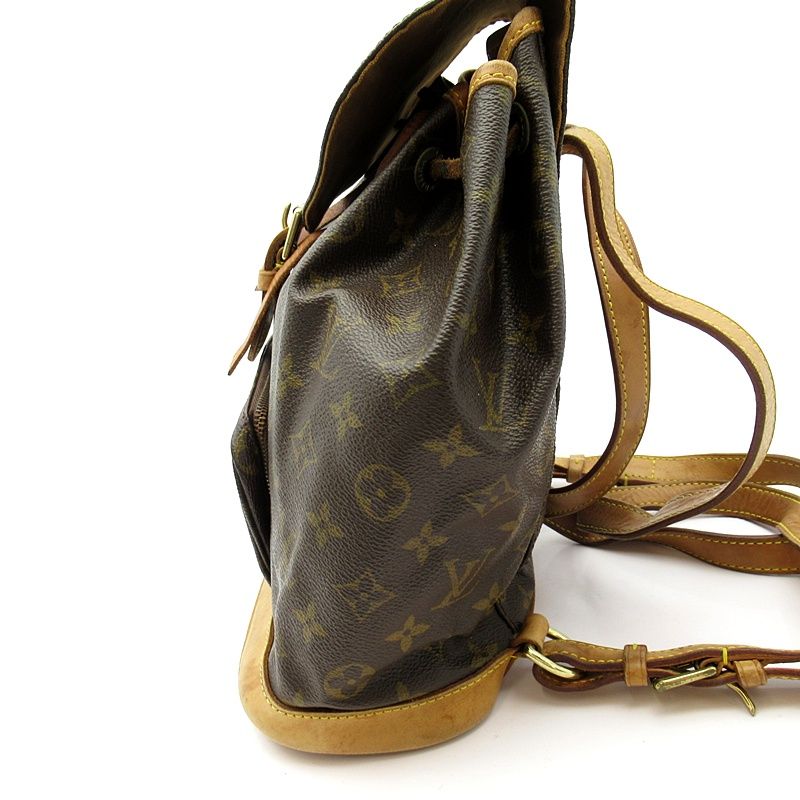 Louis Vuitton Montsouris MM Monogram Backpack Brown — view 3