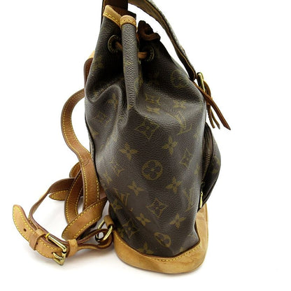 Louis Vuitton Montsouris MM Monogram Backpack Brown — view 5