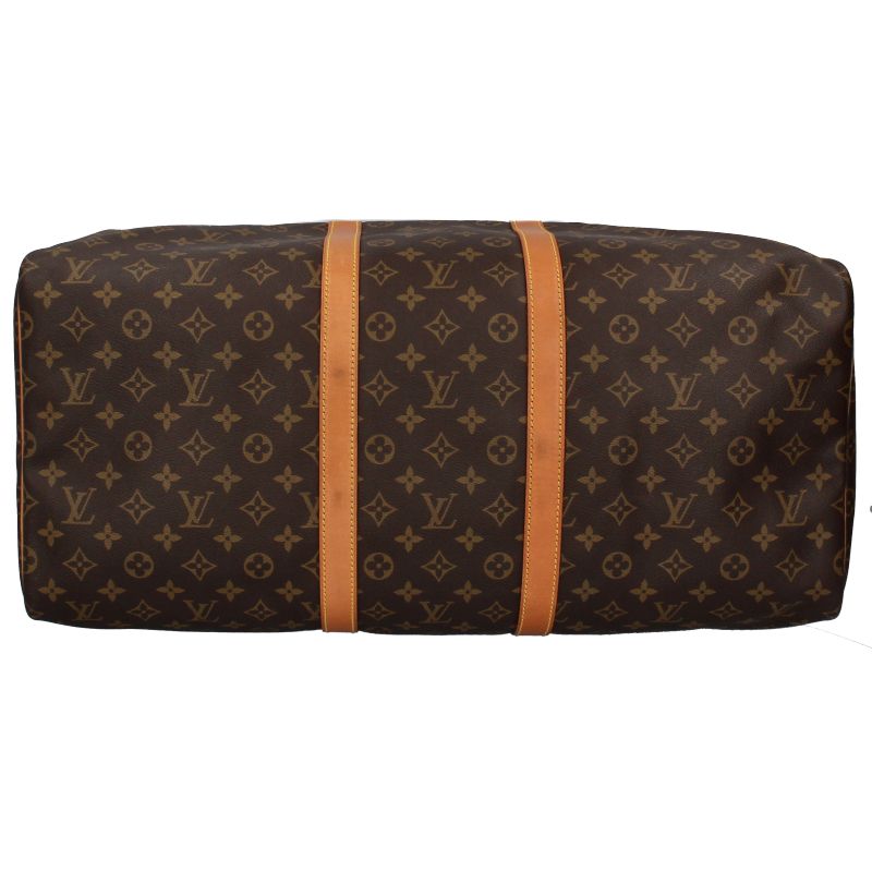 Louis Vuitton Keepall 55 Monogram Boston Bag Brown — view 6
