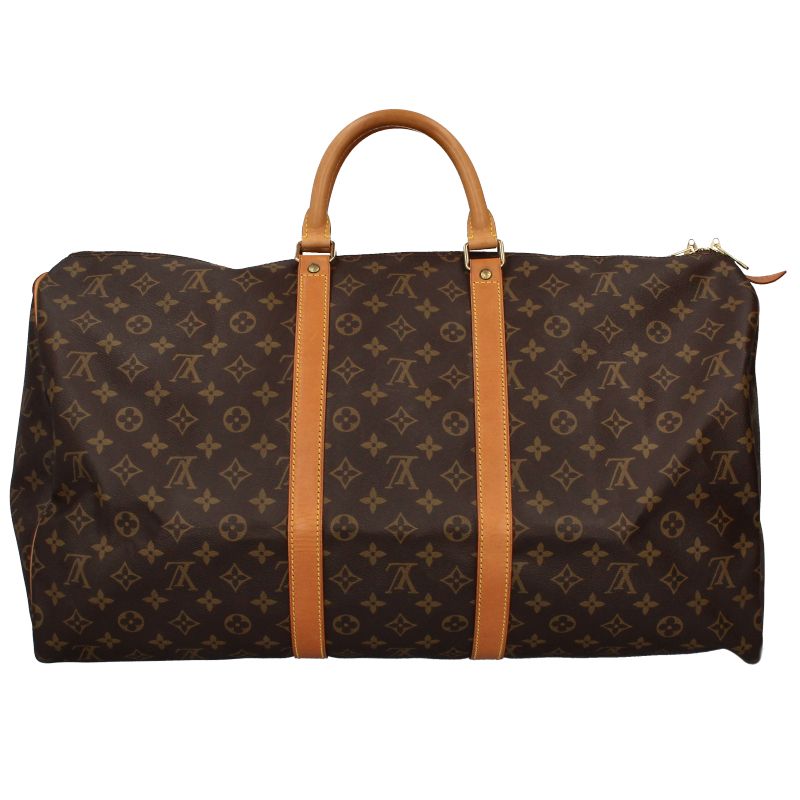 Louis Vuitton Keepall 55 Monogram Boston Bag Brown — view 4