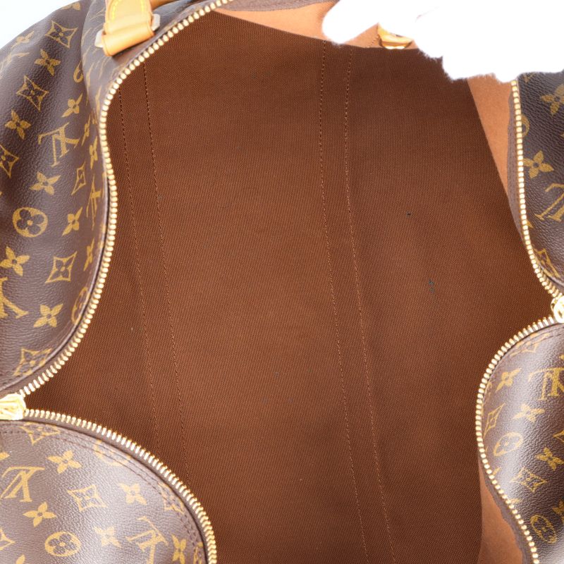 Louis Vuitton Keepall 55 Monogram Boston Bag Brown — view 7