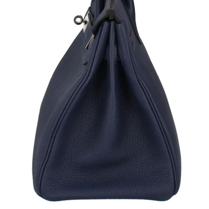 Hermes Birkin 30 Togo Handbag Blue Navy — view 2