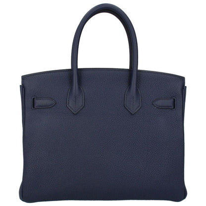 Hermes Birkin 30 Togo Handbag Blue Navy — view 3