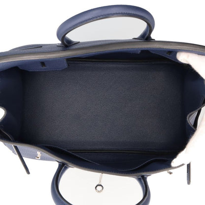 Hermes Birkin 30 Togo Handbag Blue Navy — view 6