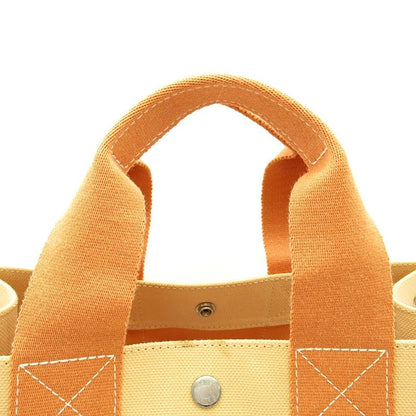 Hermes Bora PM Toile Ash Canvas Tote Orange — view 2