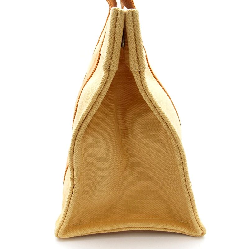 Hermes Bora PM Toile Ash Canvas Tote Orange — view 5