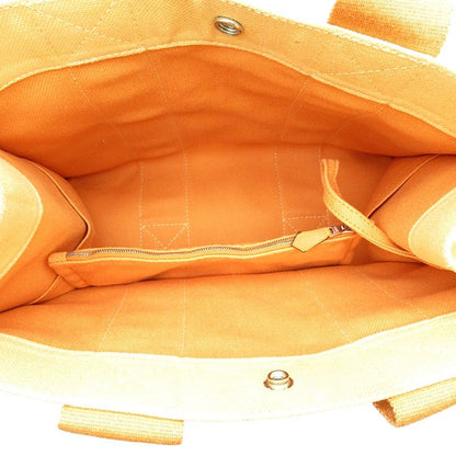 Hermes Bora PM Toile Ash Canvas Tote Orange — view 7