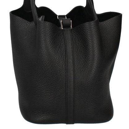 Hermes Picotin Lock MM Taurillon Clemence Handbag Black — view 3