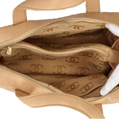 Chanel Wild Stitch Handbag Calf Beige — view 7