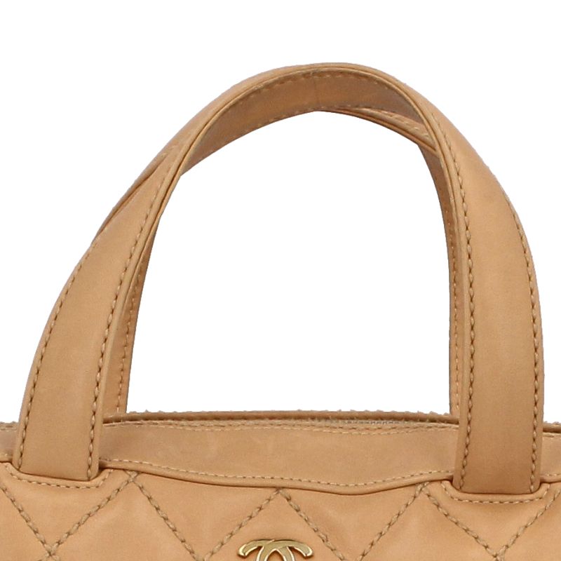 Chanel Wild Stitch Handbag Calf Beige — view 2