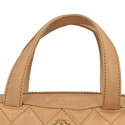 Chanel Wild Stitch Handbag Calf Beige — view 2