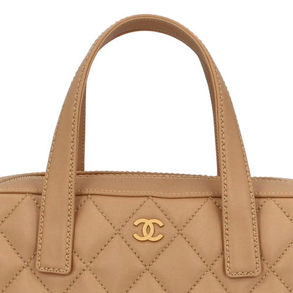 Chanel Wild Stitch Handbag Calf Beige — view 2