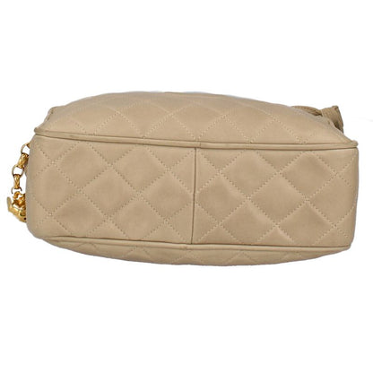 Chanel Vintage Shoulder Bag Lambskin Beige — view 5