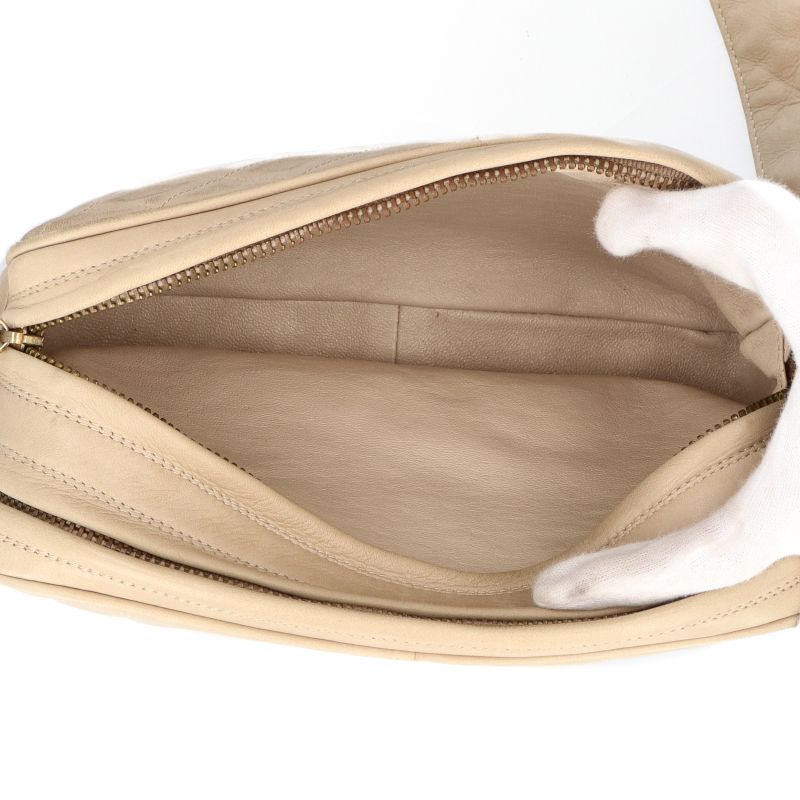 Chanel Vintage Shoulder Bag Lambskin Beige — view 6