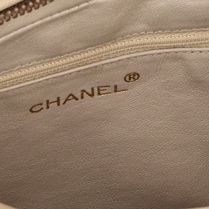Chanel Vintage Shoulder Bag Lambskin Beige — view 7