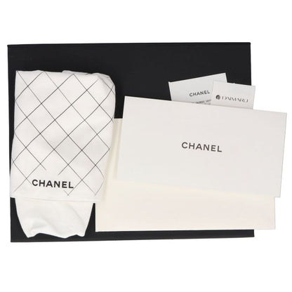 Chanel Quilted 23 Double Flap Caviar Leather Shoulder Bag Beige — view 9
