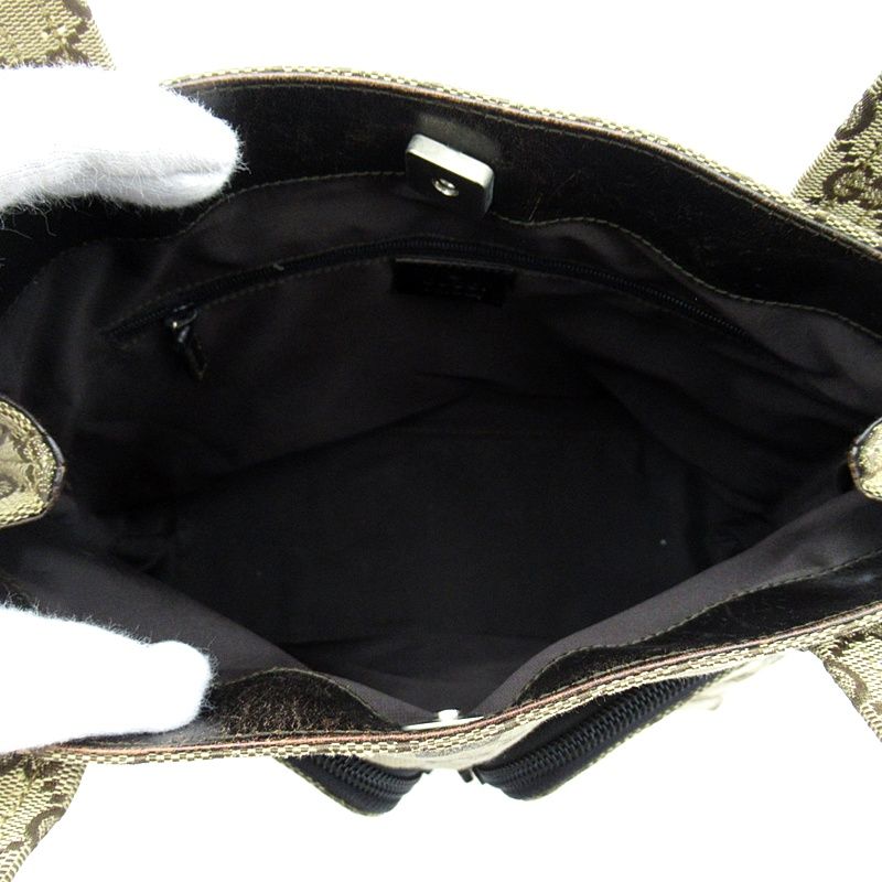 Gucci Tote GG Canvas Shoulder Bag Beige — view 7