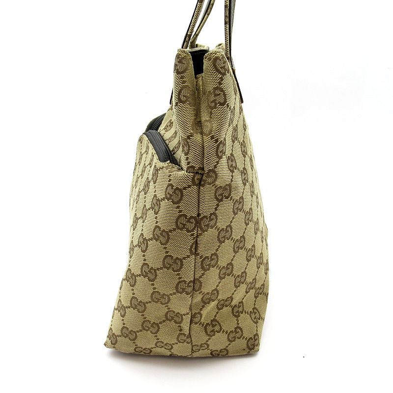 Gucci Tote GG Canvas Shoulder Bag Beige — view 3