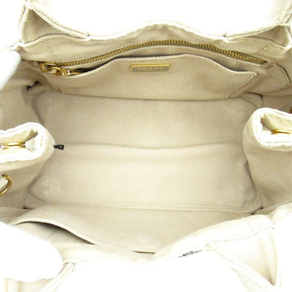 Prada Canapa Tote TPM Canvas Beige — view 7