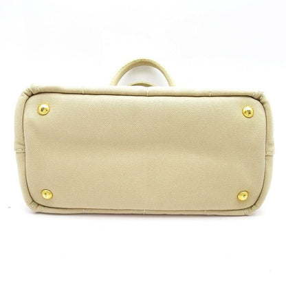 Prada Canapa Tote TPM Canvas Beige — view 6