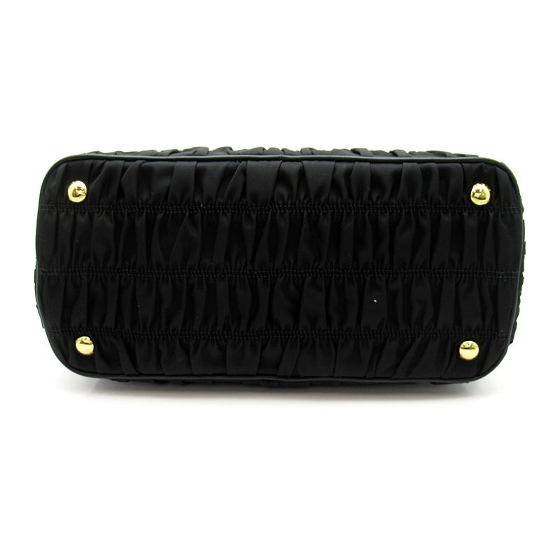 Prada Gather Handbag Nylon Black — view 6