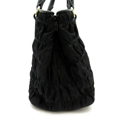 Prada Gather Handbag Nylon Black — view 5