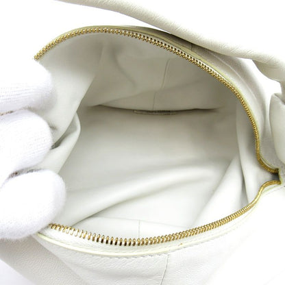 Bottega Veneta Mini Double Knot Handbag Leather White — view 7