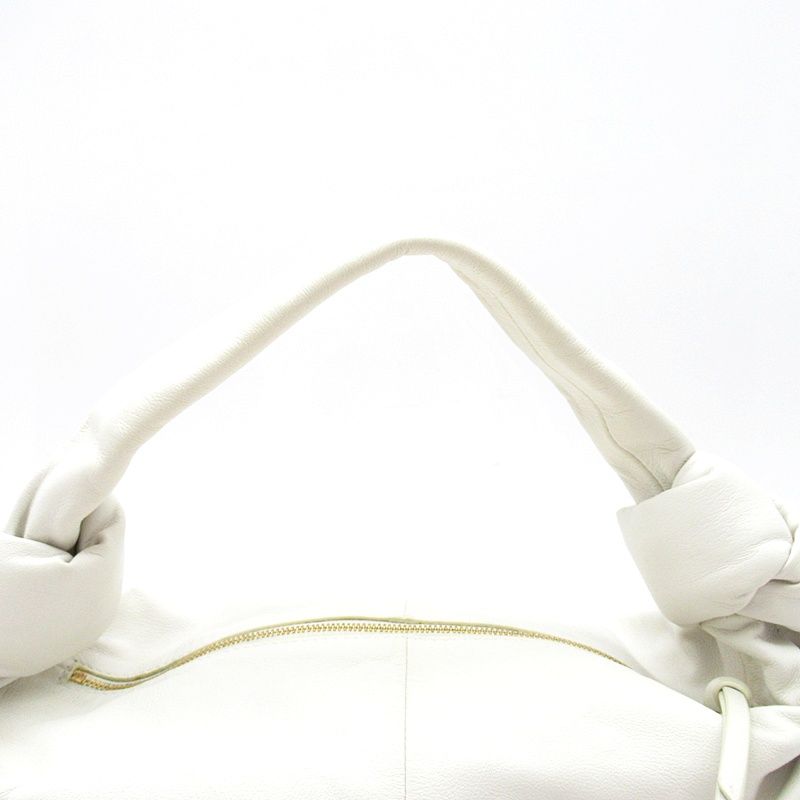 Bottega Veneta Mini Double Knot Handbag Leather White — view 2