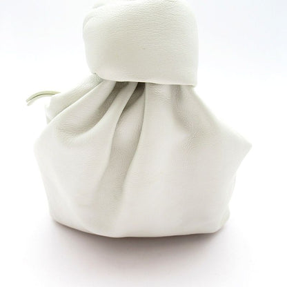 Bottega Veneta Mini Double Knot Handbag Leather White — view 3