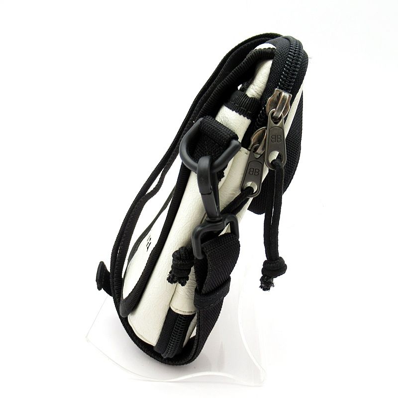 Balenciaga Explorer Cross Belt Bag Leather White — view 3