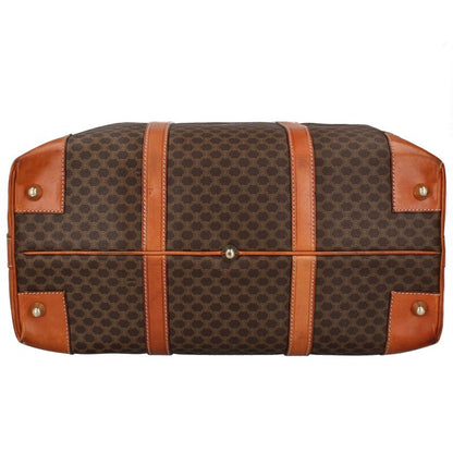Celine Macadam Boston Bag Leather Brown — view 6