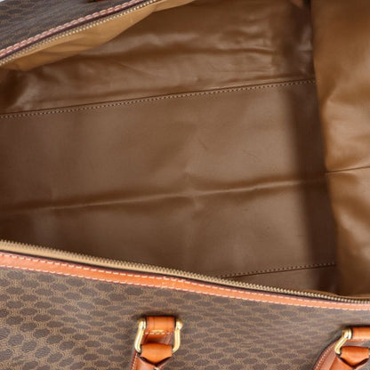 Celine Macadam Boston Bag Leather Brown — view 7