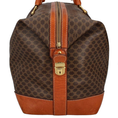 Celine Macadam Boston Bag Leather Brown — view 5