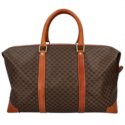 Celine Macadam Boston Bag Leather Brown — view 4