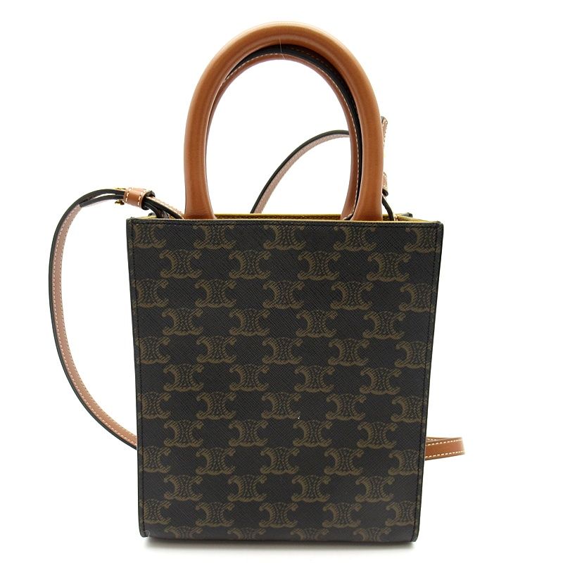 Celine Mini Vertical Cabas Leather Tote Tan — view 4