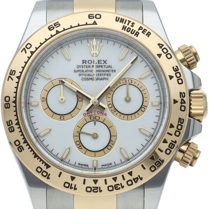 Rolex Cosmograph Daytona Watch Box 18k Yellow Gold SS White Polished